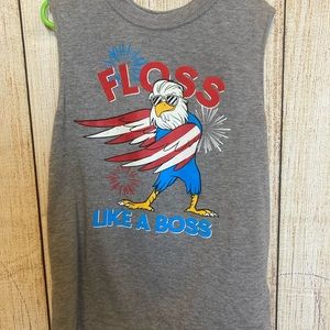 Kids patriotic tank top size 8